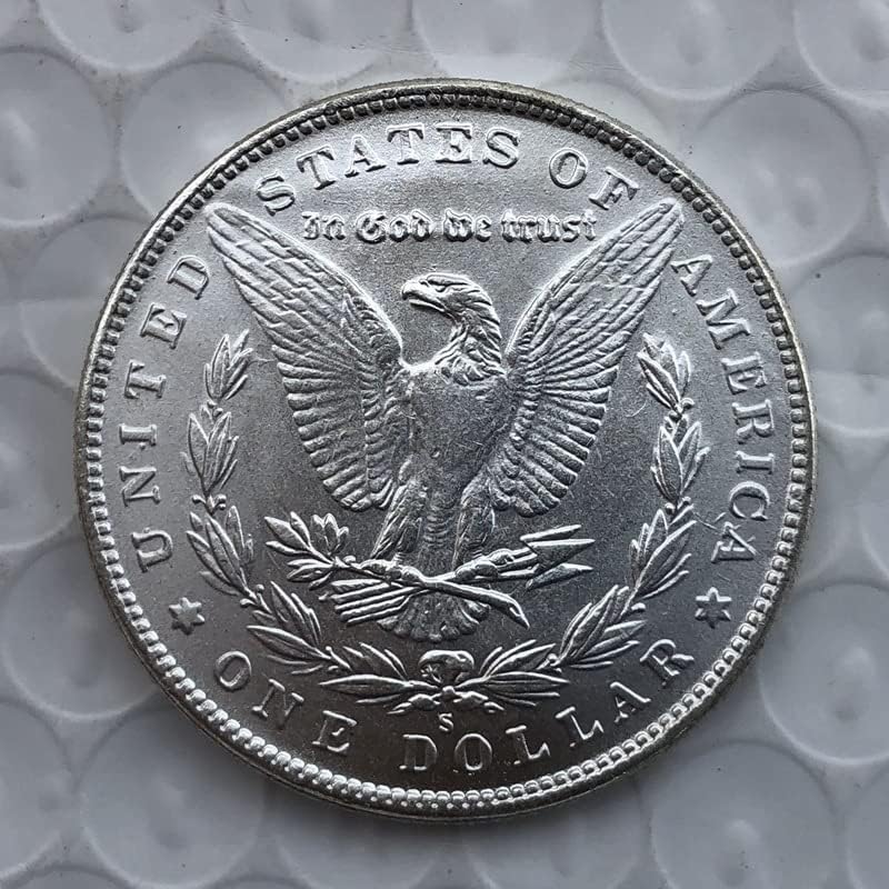 Американска Монета Морган Издание от 1885 г., Сребърен Долар, Месинг със сребърно покритие Антикварни Чуждестранни Възпоменателни Монети, Ръчно изработени