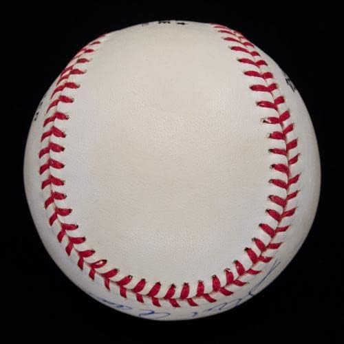 Ханк Аарон Подписа Бейзболен клуб ONL Baseball HOF с Автограф от JSA LOA, който Получи 8 точки - Бейзболни топки с Автографи