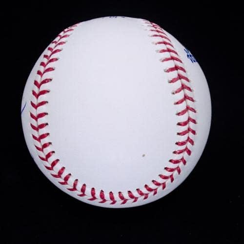 Марк Mcgwire 89 WS Champs Подписан Сертификат 1989 WS Logo MLB Бейзбол - Бейзболни топки с автографи