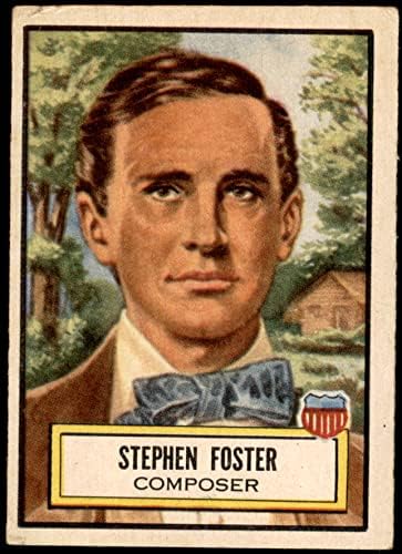 1952 Topps # 28 Стивън Фостър (Карта) VG/EX
