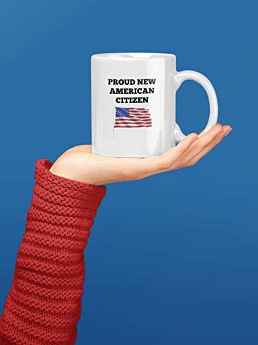Каситика НИ Подаръци от американския Ново гражданство. Чаша с флага на САЩ, с тегло 11 грама. Идея за подарък