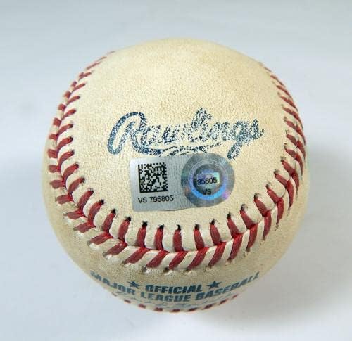2021 Вашингтон Нэшнлз Колорадо в Скалистите Планини Използвана игра на Бейзбол DP38744 - Използваните Бейзболни топки