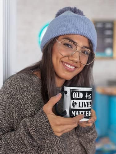 Кафеена чаша Old Lives Материята, Уникални чаши за пенсиониране или за подарък за рожден Ден, чаша To Be Loved