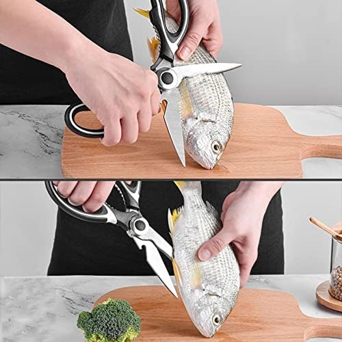 FUUIE Кухненски Ножици Многофункционални Ножици Кухня с Кухненски Инструмент от Неръждаема Стомана Ножица за