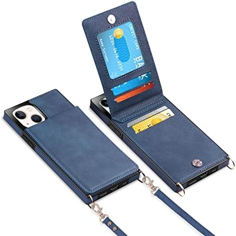 Vofolen за iPhone 13 Чанта-портфейл със Собственик на Кредитната карта, Лента за през Рамо, Кожа Магнитна Закопчалка,
