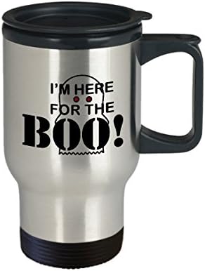 Аз съм тук Поради Чаши За пътуване Boo - Забавни чаши за Кафе с Духове - Идея за подарък за Деня На Хелоуин