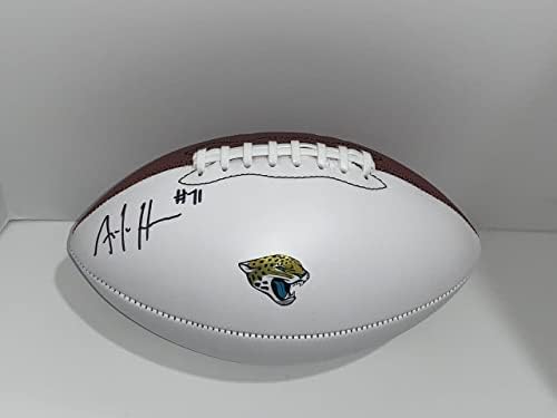 Антон Харисън Подписа Футболна топка Джаксънвил Jaguars С Автограф Proof Jsa Coa - Футболни топки С Автографи