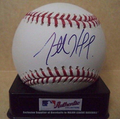 Майк Хоффпауэр Чикаго Къбс Подписа бейзболни топки Romlb M. l с автограф W / coa - Бейзболни топки с автографи