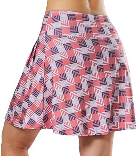 Дамски Поли-шортики Xioker с джобове, Леки дамски къси Панталони с Ласкателни принтом за практикуване на тенис