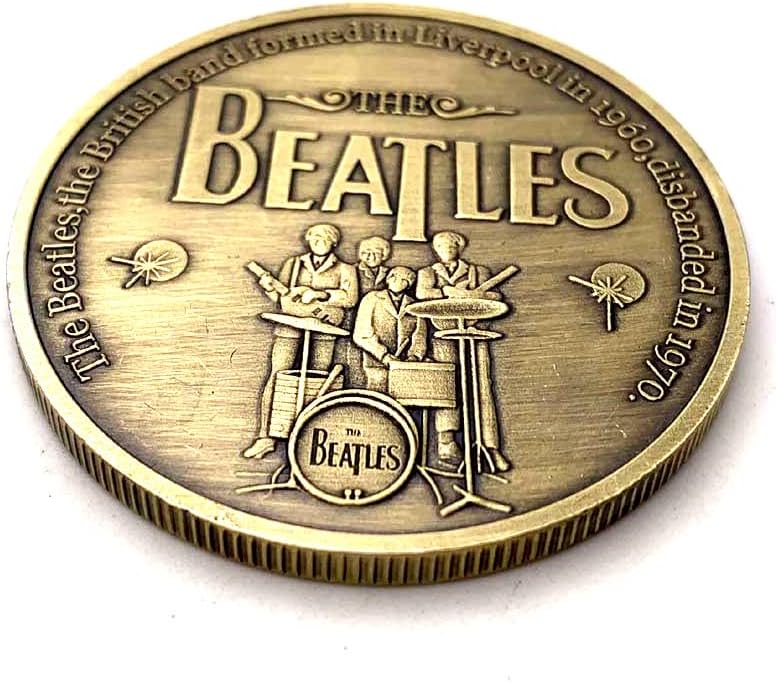 NIUBB Възпоменателна Монета Британската рок група Бийтълс Крило на Древния Бронзов Китарист на групата Бийтълс