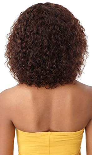 Случайни перука Muman Hair HH Wet с вълнообразни ЕСТЕСТВЕНА коса ДЪЛБОКА 12 инча (NBRN)