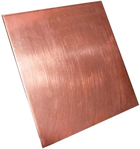 Латунная плоча UMKY 99,9% Меден лист Материал на металната плоча 35x50 мм Метално фолио (Размера, Дебелина: 0,8 мм, 10 бр.)