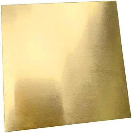 Месинг лист HUILUN Дебелина латунного лист 2 мм, за металлообрабатывающего занаяти САМ, месингови плочи с различни спецификации (размер: 300x300 mm)
