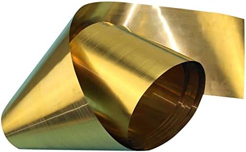 Лист месинг YIWANGO за метални изделия с Дебелина 0,3 мм, дължина 3000 мм /118,11 инча от чиста Мед (размер: