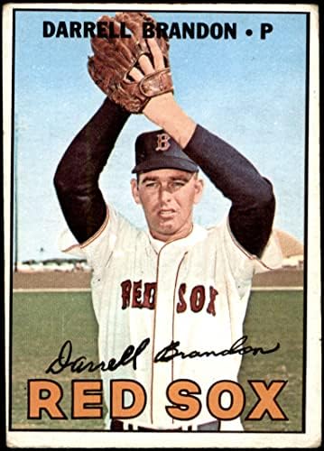 1967 Topps # 117 XDi Дарел Брендън Бостън Ред Сокс (Бейзболна картичка) (Не е слаб ДИ в небето) СПРАВЕДЛИВ Ред Сокс