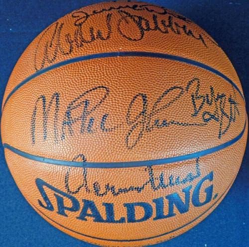1987-88 Отбор на Шампионите от Лос Анджелис Лейкърс Подписа на Баскетболна топка NBA UDA - Баскетболни топки