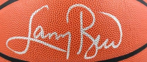 Лари Бърд Кевин Макхейл Робърт Пэриш Подписа НБА баскетболни топки Wilson Basketball-BeckettW Holo - Баскетболни