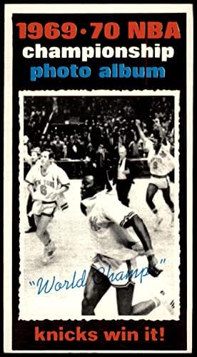 1970 Topps 175 1969-70 Шампионата в НБА - Шампиони на Никс/ Лейкърс (Баскетболно карта) EX/MOUNT Никс/ Лейкърс