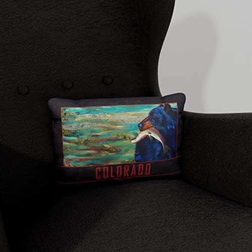 Холщовая възглавница Colorado Upstream Bounty за дивана дома и офиса, картини с маслени бои на художника Кари