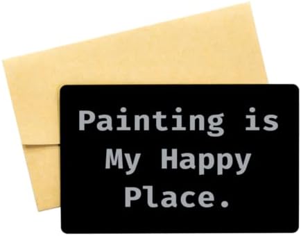 Вдъхновяващи идеи за Подаръци за рисуване, Живопис - моето щастливо място, Рисуване Черна алуминиева картички