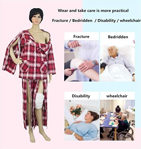 Женски костюм за хранене GaoFan, Комплект за операция на хората с Увреждания, Парализа, Окован за леглото си,