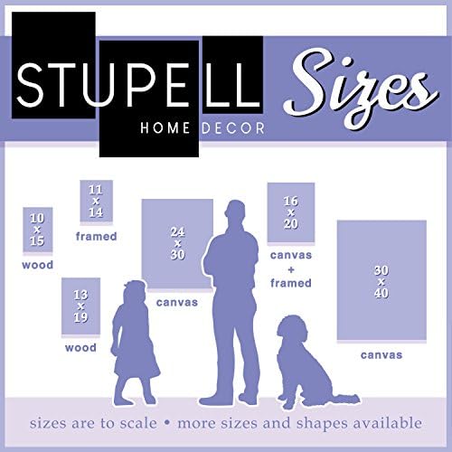 Stupell Industries Това е моето щастливо място Стенно изкуство върху платно от Агаве, 16 x 20, Многоцветен