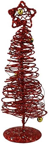 Честит Домашно Приготвени Подаръци Празничен Стил Червена Спирала Декоративна Коледна Елха