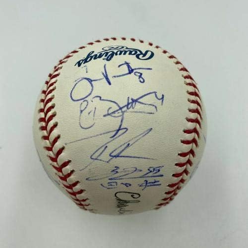 2007 Отбор Филаделфия Филис Подписа договор с Висша лига бейзбол с помощта на JSA COA - Бейзболни топки с автографи