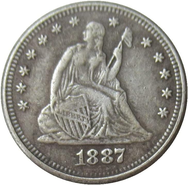 25 на Сто Флаг на САЩ 1887 Г., сребърно покритие Копие на Възпоменателни монети