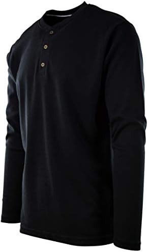 Избор на мъжки ризи с кръгло деколте и топлинна вафельным модел с дълъг ръкав Apparel (много цветове)