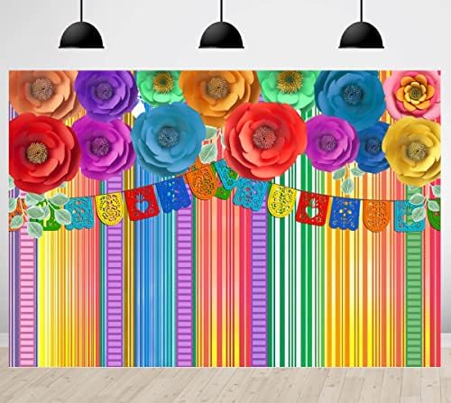 Мексиканска Фиеста Фон Рожден Ден на Фестивала Парти Фонова Снимка на Синко Де Майо Карнавал Цветни Знамена