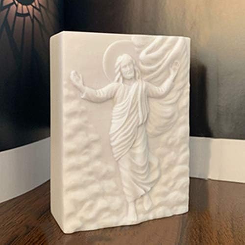 Исус Христос силиконова форма за сапун форма за производството на сапун DIY занаятите свещ от смола форма за ръчна работа (2)