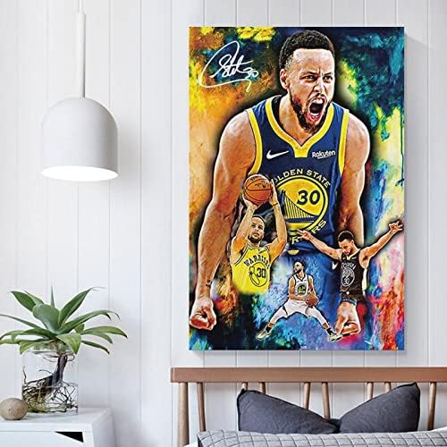 Стивън Баскетбол Спортен Плакат с Къри Декоративна Живопис на Платно Стената Плакати и Художествена Картина