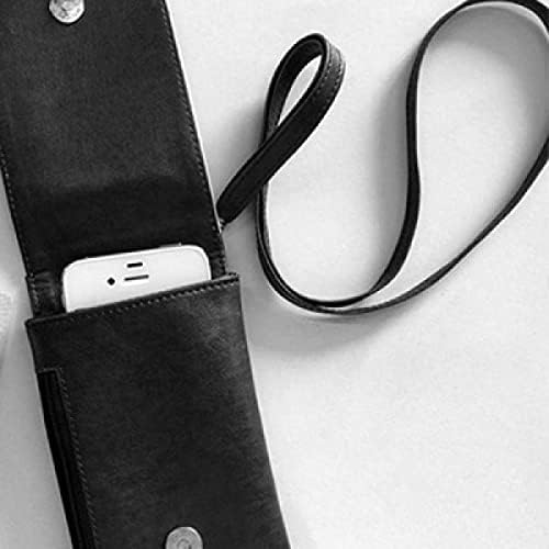 Цитат Няма нищо Невъзможно Телефон в Чантата си Портфейл Окачен Мобилен Калъф Черен Джоба