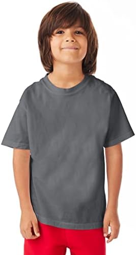 Тениска Hanes Youth, 5,5 грама, от Памучна прежда, Боядисана в цвета на дрехите