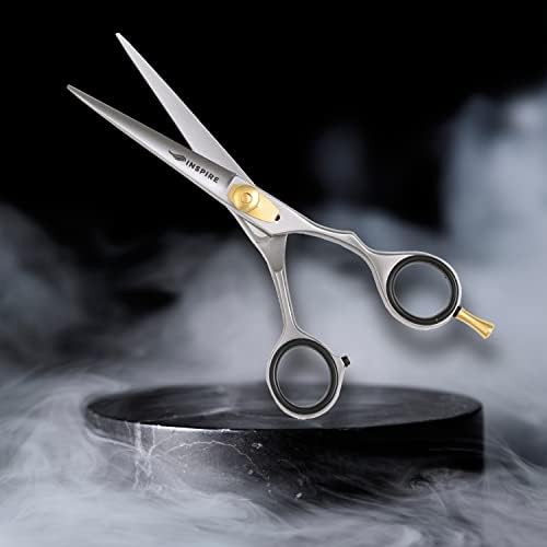 Inspire Професионални Ножици с остър нож от неръждаема стомана – Професионални Фризьорски Ножици За подстригване на Коса – Ножица за подстригване на коса с 6,5 инча Ви