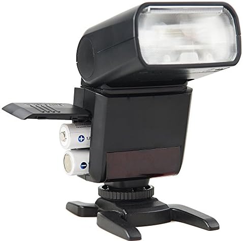 Светкавица Leica V-LUX 4, с отражение, увеличение и въртящ се винт + Мощен бързо ac зарядно с батерии, 4AA 2900
