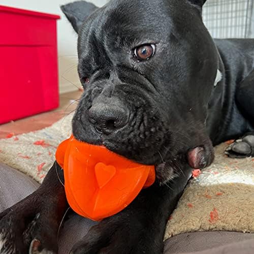 Snuggle Puppy Bounderz - Поставяйте Екстри, за да разсее скуката - Здрав 3,5 Голям оранжев играчка топка, за които е забавно да гони и да