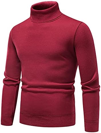 DuDubaby / Мъжки Есенно-Зимния Случайни Вязаный Обикновен Пуловер С Декоративен Модел