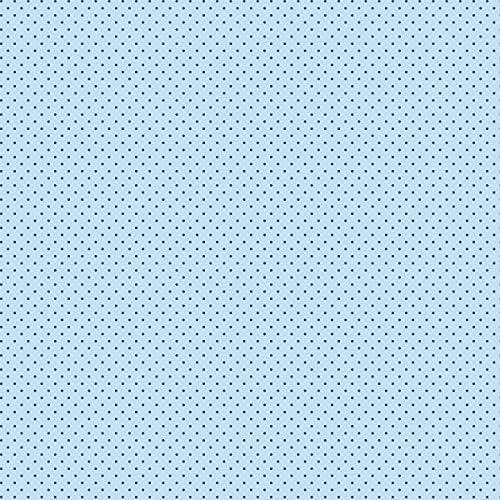 Мека стеганая плат от памук, в десен на точки с шарките на ярд (синя, светло синя)