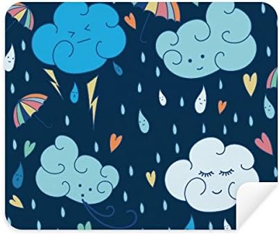 Облачен Чадър за Дъжд Сърцето Плат За Почистване на Екрана за Пречистване на 2 елемента Замшевой Тъкан