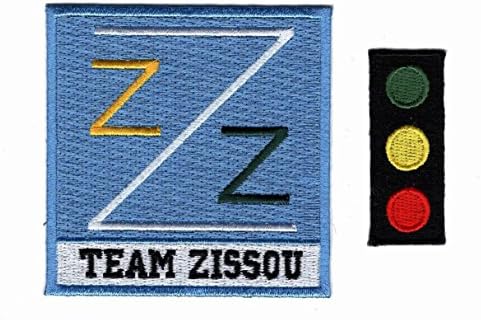 Екипът на Zissou Life Aquatic LogoTraffic Лека бейзболна шапка В комплект 2 елемента Желязо Нашивка НА костюм