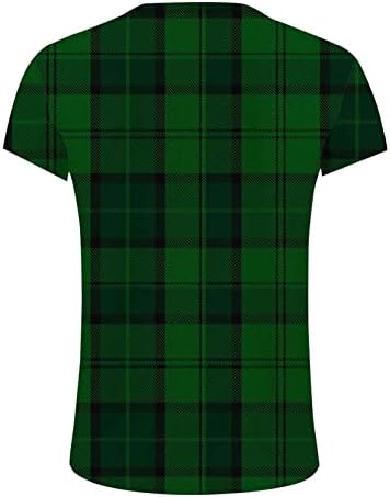 CGGMVCG Женска Риза на Деня на Св. Патрик, Дамски Ежедневни тениска с принтом и къс ръкав, Отгоре Зелени Ризи за жени