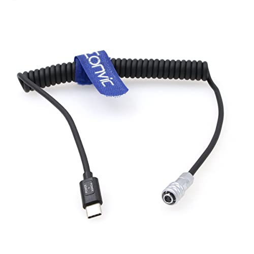 Захранващ кабел спусъка Eonvic BMPCC 4K Weipu SF610 2-пинов конектор за свързване на батерията камера USB Type-C