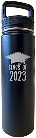 R and R Внася чаша абитуриентски клас 2023 година с изолация от неръждаема стомана с обем 32 грама Черен цвят