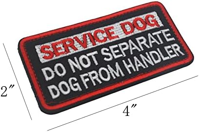 Служебна куче Не се разделя куче от Дрессировщика Жилетки Колан, Емблемата на услуга куче Бродирани Закопчалката