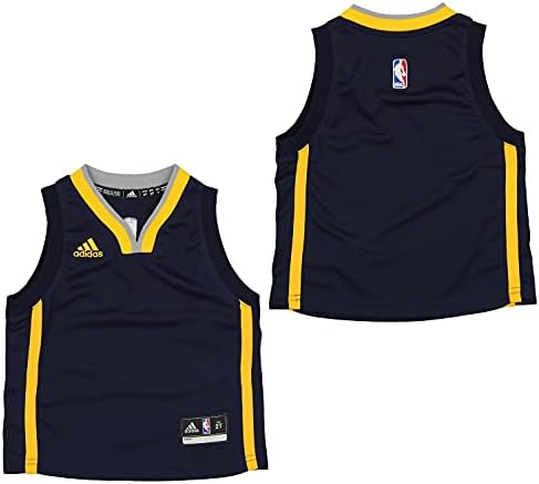 Тениска Outerstuff НБА за деца (2T-4T) Пътна Копие Джърси, Индиана Пэйсер