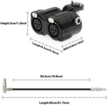 Кабели Alvin's RED DSMC3 с 5 на контакти с двойно XLR-адаптер за фотоапарат RED V-Raptor| ARRI Alexa| Z-CAM-E2,
