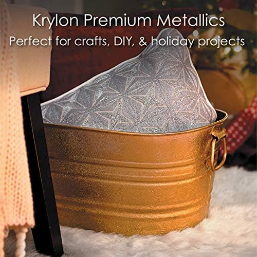 Метални пръски боя Krylon Premium, наподобяващи днешно покритие, Стерлинговое сребро, 8 унции (опаковка по 1