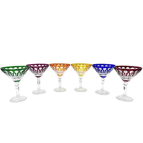 6 Кристални чаши за шампанско и коктейли - продуктова Гама от 6 цвята - Roemer Service Diamant (17 кл.) - Къща